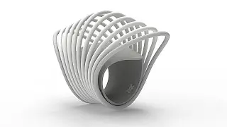 # 004 : Simple Ring with Wave Pattern on Cylinder | Rhino 3D Modeling