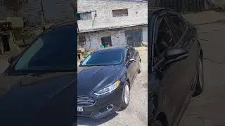 Черный Ford MondeoV/Fusion (North America) II (2012&ndash;2022) тонированный чёрной плёнкой с лобовым