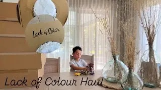 Unboxing my Lack of Colour Haul with the help from my son Liam👒 #lackofcolour