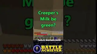 Can You Milk A Creeper? Minecraft #shorts