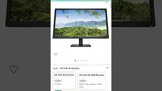 39 % off HP V28 4K Monitor - Computer Monitor with 28-inch Diagonal Display, 3840 x 2160 at 60 Hz,