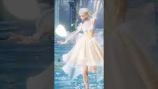 White Lotus Dance with Golden Dress Fashion #dance #fashion #lifemakeover