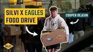 Giving Out Turkeys with the Eagles to the Philly Community | Silvi Supports