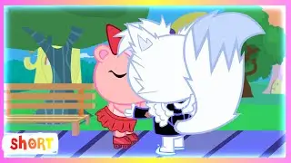 Snowers x Giggles, Toothy x Cuddles Happy Tree Friends #shorts #happytreefriends