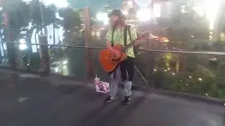 Jambles busking on Las Vegas Strip