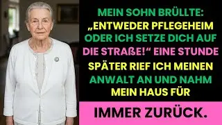 Mein Sohn brüllte: „Entweder Pflegeheim oder ich setze dich auf die Straße!“ Eine Stunde später...