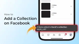 Как добавить коллекцию на Facebook?