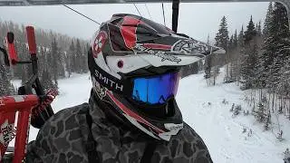 Lenz Recon Ski Bike and Dominator Powder Skis - Good Combo? #brianheadresort #LenzSkiBike #SkiByk