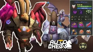 Fallen Witcher vs Glacier Clan New Meta Build - Auto Chess Mobile Gameplay Guide King 1