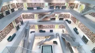 Stadtbibliothek Stuttgart | Beautiful City Library | Germany