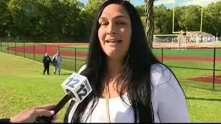 'A beautiful personality.' Slain football teammate remembered at Half Hollow Hills West game