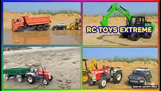 JCB Tractor Cartoon Accident 🚧 | Tata Dumper Truck vs Car 😲 | JCB 3DX, 5CX Rescue | Kids Fun Video