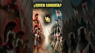 🔥⚔️ ESPARTANOS 🆚 TEMPLARIOS 🛡️🔥 #curiosidades #templarios #history #historia