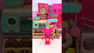Satisfying With Unboxing Doll Donut Shop Set Toy, ASMR Video #shorts