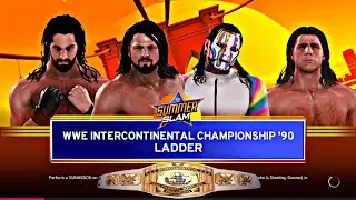 Shawn Michaels vs Seth Rollins vs Aj Styles vs Jeff Hardy Ladder Match - WWE 2K20 Gameplay PS4