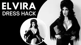 Sultry Elvira Dress Sewing Tutorial from Charm Patterns by Gertie, Sexy Vamp Halloween Costume