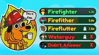 ROBLOX Stupid Kids Mispell ''Firefighter'' as a ''WaterGuy''