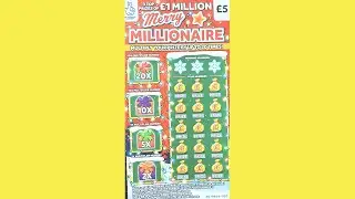 Scratchin' Merry Millionaire &pound;5 Christmas Scratch Card &pound;1 MILLION #scratcher #scratching #christmas