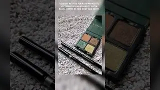 VISEART PERIDOT 💚 VICTORIA BECKHAM LINERS🩶💚#eyeshadow #eyelook #tutorial #look #swatches #quad #motd