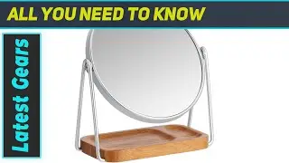 Amazon Basics Vanity Mirror with Squared Bamboo Tray - Unveiling Your Grooming Arsenal