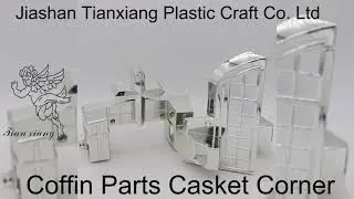 Hardware Plastic Casket Corner 17kg / 16kg Funeral  Iron Tubes