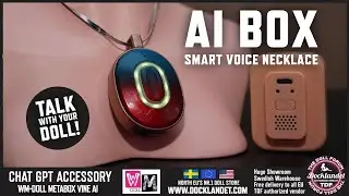 AI Necklace - Chat GPT Voice Controlled Speaker - Have realistic conversations with your Dolls!