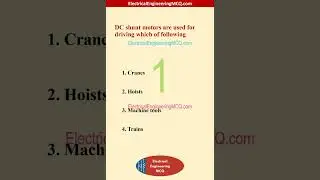 DC shunt motors are used for driving which of following - Electrical Engineering MCQ