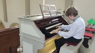 First time playing the organ in my life.Antique Organ.Aklam.Deutschland.