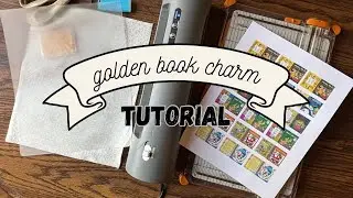 golden book charm tutorial 