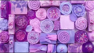 Calming Purple Soap ASMR for Anxiety Relief | Gentle Soap Crushing & Soft Relaxing Sounds