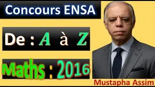 Correction concours ENSA Maths 2016 -Concours ENSA  - Préparation Concours ENSA - Concours ENSA 2016