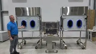 Custom Powder Systems Downflow Booth Glove Box Isolator Containment Passthrough