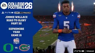 COLLEGE FOOTBALL 26: JIMMIE WALLACE CAREER (PS5 PRO) (4K ULTRA HD) PART 32 - vs. OREGON
