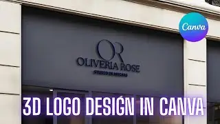 3D Logo Design in Canva| Canva Tutorial| Photopea| #logo #viralvideo 