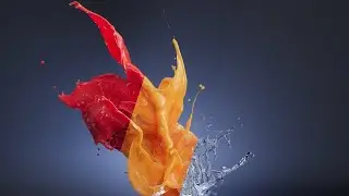 Realistic Liquid Splash Simulation &ndash; Slow Motion Alembic Cache (130 Frames, Velocity Data)