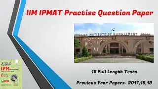 IIM IPMAT Practise Question Papers Full Length (15 Tests) | IIM Indore IPMAT | IIM Rohtak IPMAT