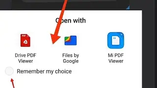 Remeber my choice for pdf in MI|| change default pdf reader
