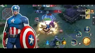 MARVEL Super War MOBA: Captain America Gameplay
