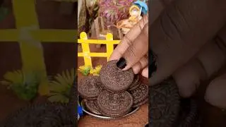 Oreo Cake #miniaturecooking #kidskitchen #miniaturefood #yummy #easyrecipe #miniaturefood #cake