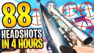 88 SNIPER HEADSHOTS in 4 HOURS! (NioRooch #FaZe5 Challenge Response)