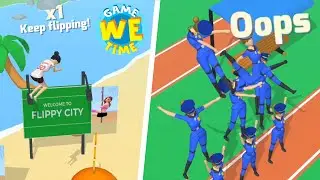 FLIP JUMP STACK #2 & CHEERLEADER RUN | All Levels Gameplay Trailer Android IOS game🎮