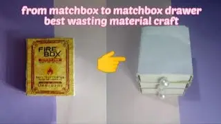 DIY paper matchbox drawer/#shorts/wasting material craft/Ismat art and crafts
