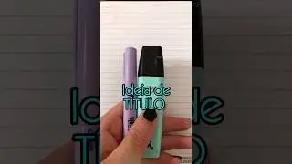 IDEIA DE T&Iacute;TULO F&Aacute;CIL  #titulo #caderno #aula #estudos #papelaria #educacao #canetapreta #escola