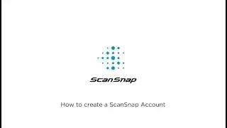How to create a ScanSnap Account