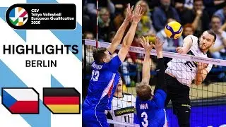 Czech Republic vs. Germany - Highlights | CEV Men's Tokyo Volleyball Qualification 2020