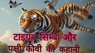 SIMBA TIGER AUR KIWI KI KAHAANI | KIDS STORY IN HINDI | टाइगर सिम्बा और पक्षी कीवी की कहानी |