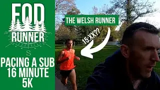 PACING A Sub 16 MINUTE 5K With @TheWelshRunner Wearing The Nike ZoomX Vaporfly NEXT% | FOD Runner