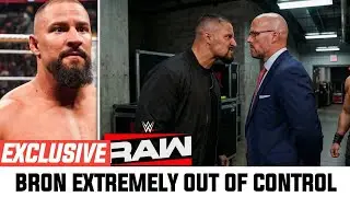 Bron Breakker CONFRONTS Adam Pearce Demands Title Shot For Austin Theory At WWE Raw