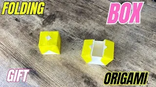 ORIGAMI FOLDING BOX EASY CRAFT FOR VALENTINE'S DAY | DIY GIFT FOLDING BOX TUTORIAL STEP BY STEP