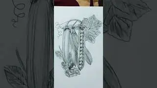 Pea Tree Easy Sketch #shorts #viral #trending #youtubeshorts